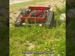 रिमोट कंट्रोल रोबोट लॉन घास काटने की मशीन गैस संचालित 190CC बहुउद्देश्यीय