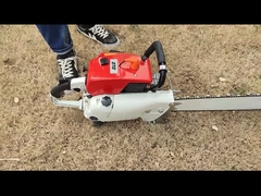 2 स्ट्रोक सिंगल सिलेंडर गैसोलीन चेनसॉ 4.8KW हाई पावर 105cc पावर सॉ