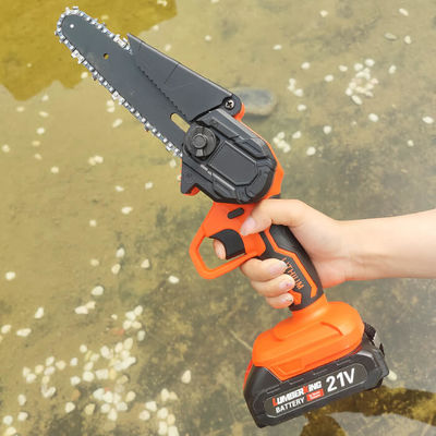 Portable Battery Powered Cordless Electric Chainsaw 6 Inch Mini Chain Saw