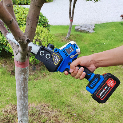 10 Inch One Hand Lithium Battery Chainsaw Machine Small Electric Cordless