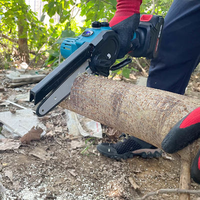 Battery Powered Mini Electric Chainsaw 6in Cordless Wood Cutter Portable Small 21V
