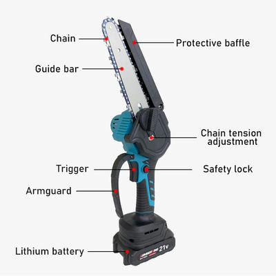 Garden Automatic 6 Inch Mini Handheld Battery Operated Chainsaw