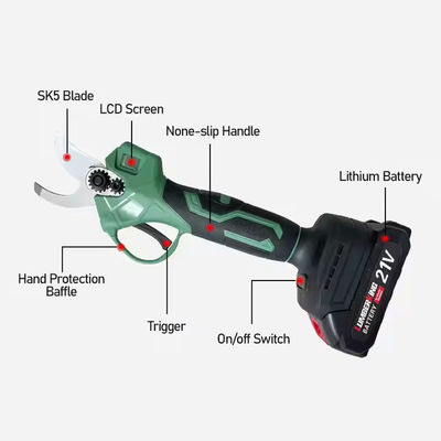 Hand Rechargeable Cordless electric Pruner Pruning Secateurs Shears Garden