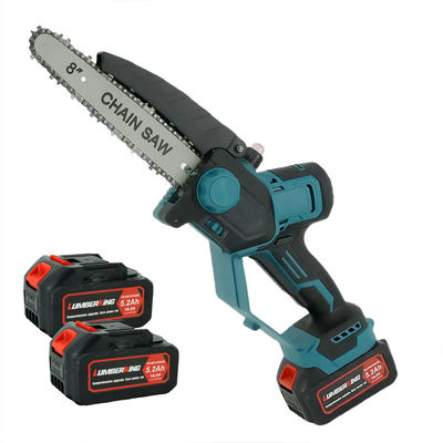 21V Mini Cordless Chainsaw With 8 Inch Blade 185mm Diameter For Industrial Wood Sawing