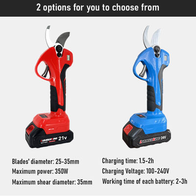 Li-battery Cordless Hedge Shears Tree Pruning Shear Portable Wireless Electric Power Shear