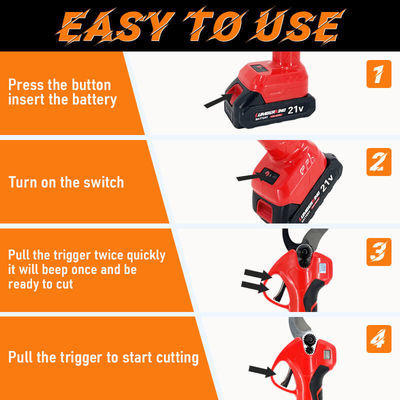 30MM Design Electric Power Garden Tools Easy Operated Scissors & Pruner Secateurs & Pruning Shears