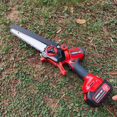 8 Inches Professional Battery Model Cordless Electric Chain Saw Machine for Wood Cutting