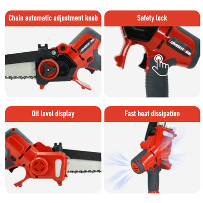 Mini Chain Saw Battery Powered Brushless 8 Inch Cordless Electric Chainsaw with Smart Oil Pump