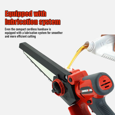 Mini Chain Saw Battery Powered Brushless 8 Inch Cordless Electric Chainsaw with Smart Oil Pump