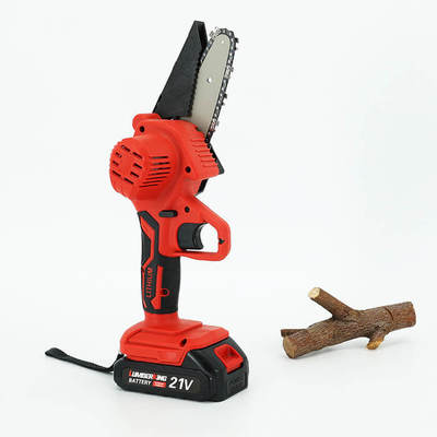 Handheld Cordless Chainsaw Garden Tools, Small Chainsaw Lithium Battery Portable Woodworking