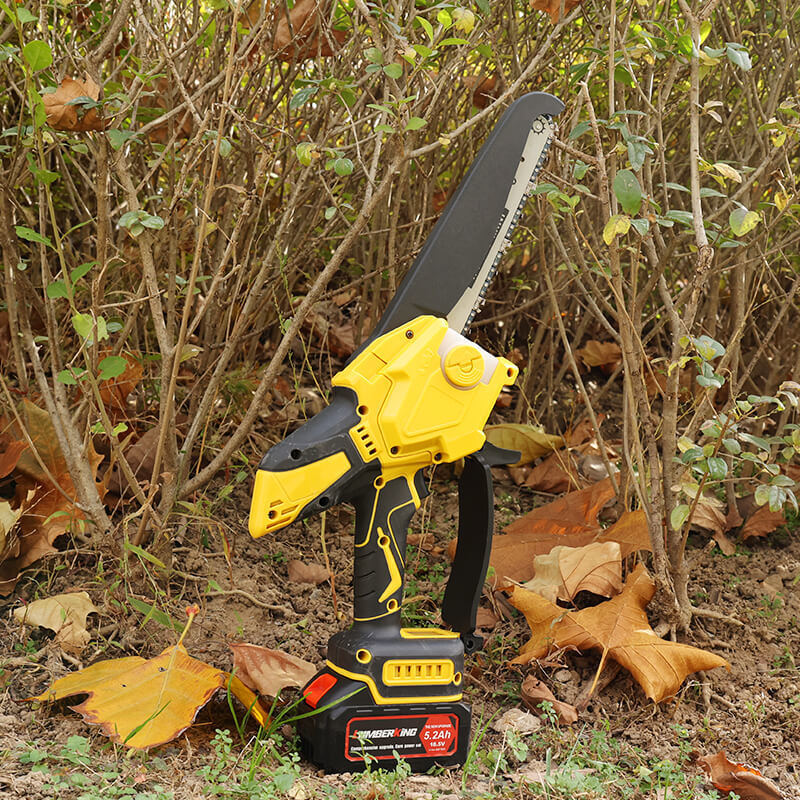 Mini Chainsaw 6-Inch with Battery Cordless Power Chain Saws with Security Lock