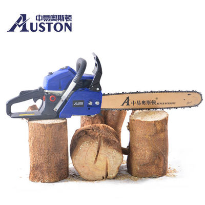 लकड़ी के लिए 2 स्ट्रोक 20'' 54.6cc पेट्रोल गैसोलीन चेनसॉ सिंगल सिलेंडर