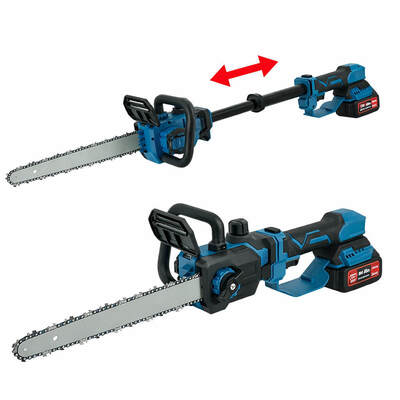 12 इंच बैटरी पोल चेनसॉ टेलीस्कोपिक इलेक्ट्रिक चेनसॉ पेड़ की छंटाई बाग कटाई के लिए